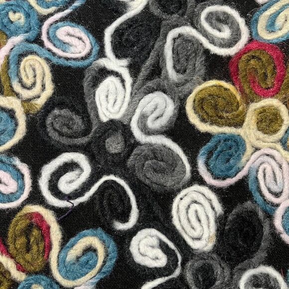 Sweater Vintage Felt Patchwork Women's XL - Picture 5 of 8